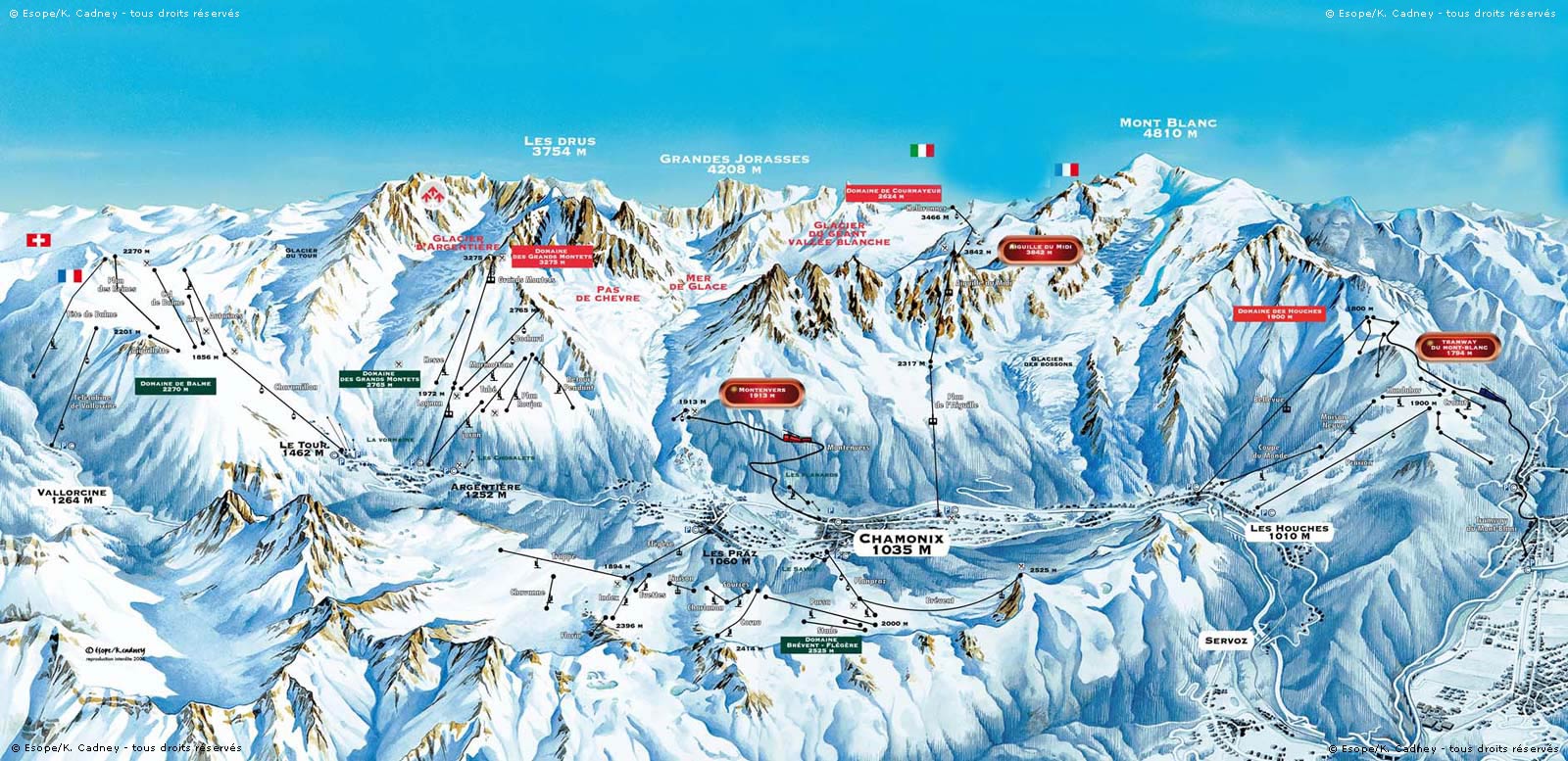 Chamonix Piste Map