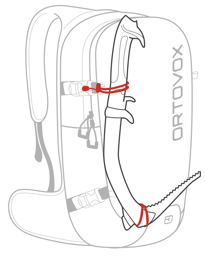 Ice Axe & Hiking Pole Attachment