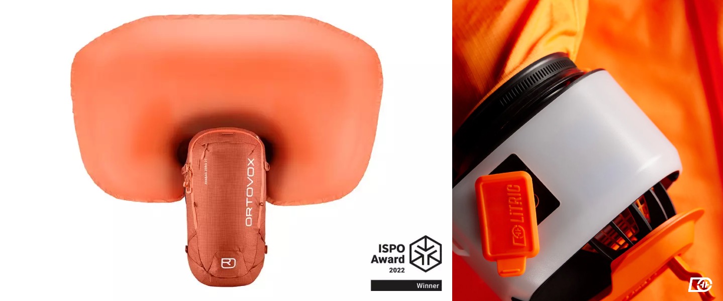 Ortovox LiTRIC ISPO Award winning Avalanche Airbag