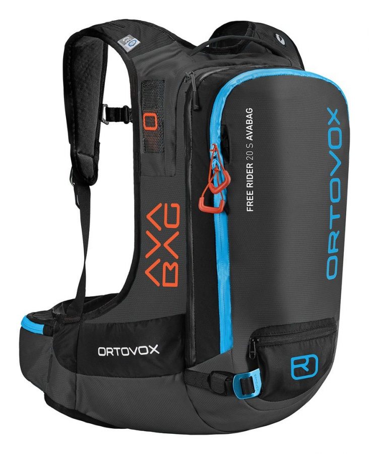 Front View - Ortovox Freerider 20 S Avabag - Black