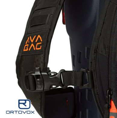 Chest Strap including Safety Whistle  - Ortovox Ascent 22 Avabag - Black Anthracite