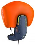Inflated airbag - Front View - Night Blue - Ortovox Cross Rider 18 Avabag