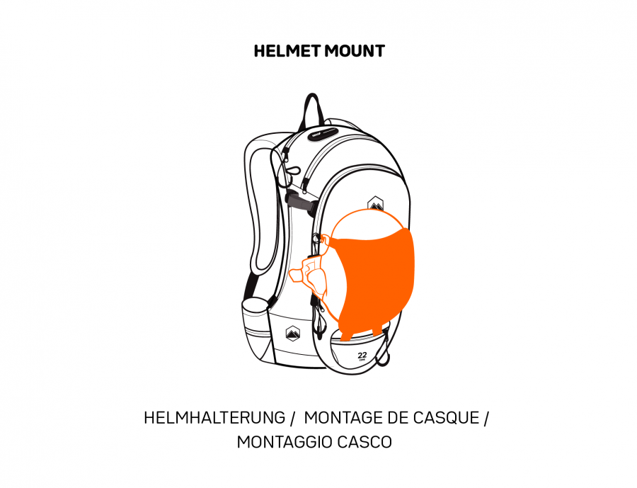 Terrawest Core 22 Litre Backpack -Helmet Mount