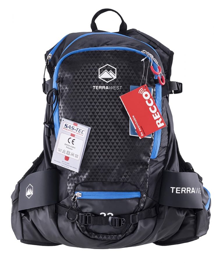 Terrawest Core 22 Litre Backpack (Recco Reflector Installed) - Front View