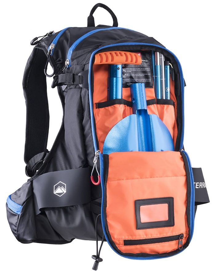 Terrawest Core 22 Litre Backpack (Recco Reflector Installed) - Shovel & Probe Compartment