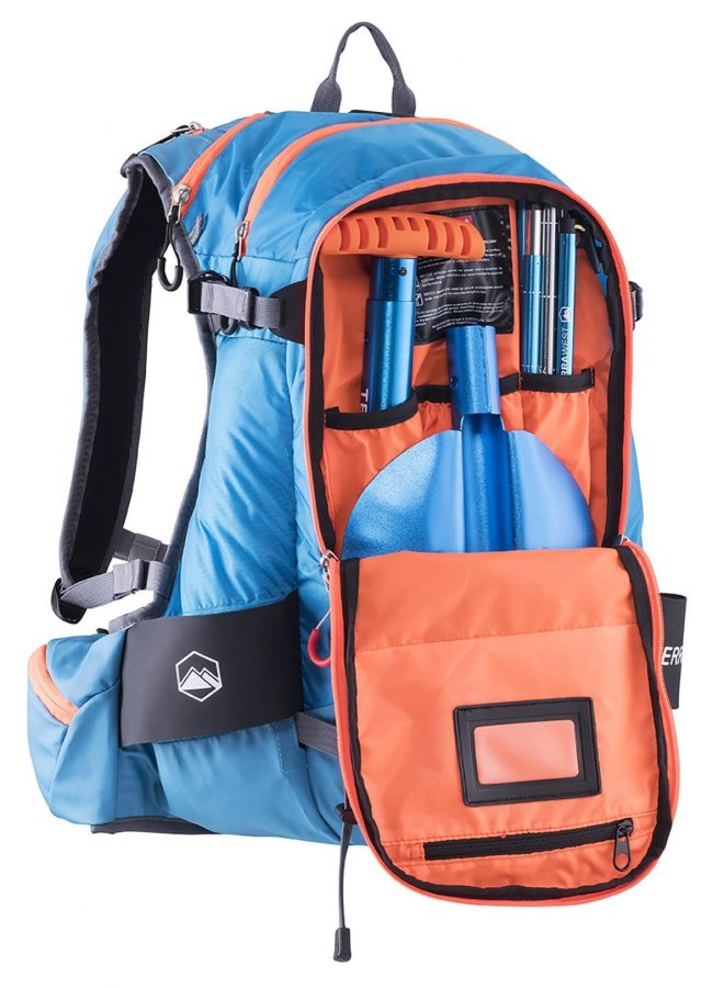 Terrawest Core 22 Litre Backpack (Recco Reflector Installed) - Shovel & Probe Compartment