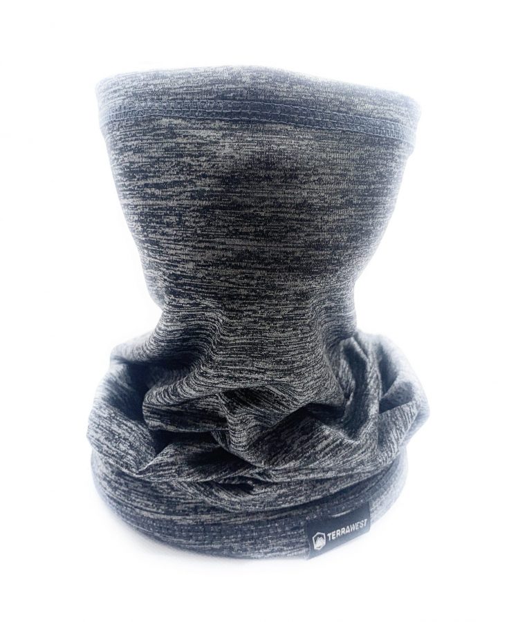 TerraWest Face Scarf - Light Grey