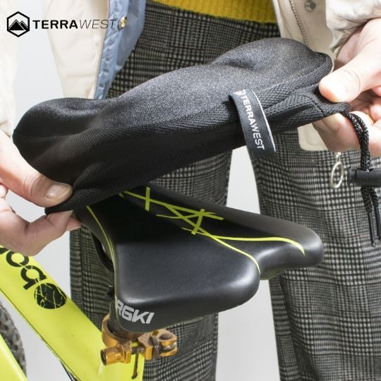 TerraWest Gel Bike Seat Cushion + Rain Cover