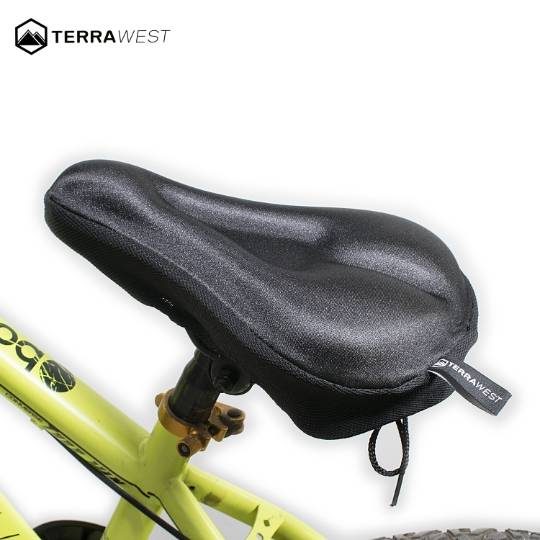 TerraWest Gel Bike Seat Cushion + Rain Cover