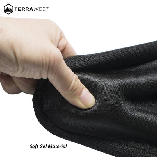 TerraWest Gel Bike Seat Cushion + Rain Cover