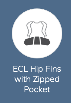 ECL Hip Fins with Zipped Pocket